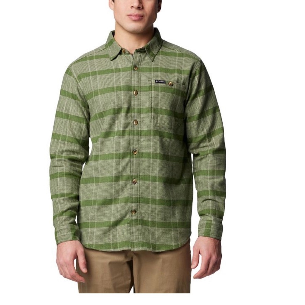 Men's Columbia Pitchstone Heavyweight
Flannel Shirt Greenscape | XXL
